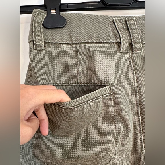 NWOT Paige Dion Cargo Pants Vintage Ivy Green Bootcut 24 - Picture 7 of 12